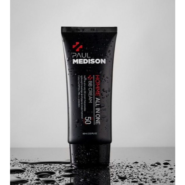 PAUL MEDISON 男士多效合一BB霜 SPF50+ PA+++ 60ml 自然修飾 潤色提亮 修飾膚色 清爽不黏