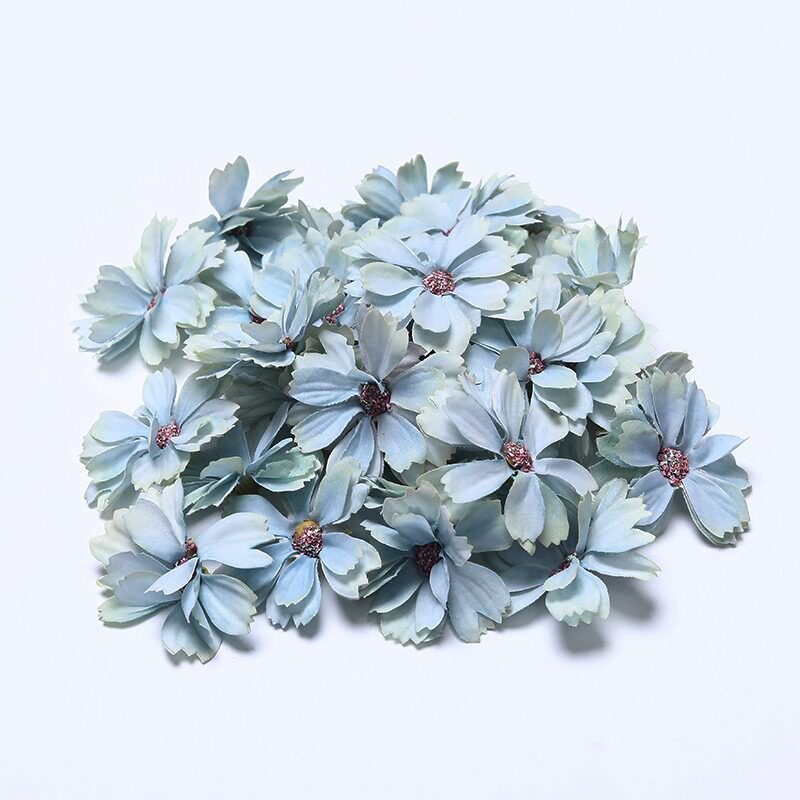 4.5cm六瓣花（灰藍色）,5朵