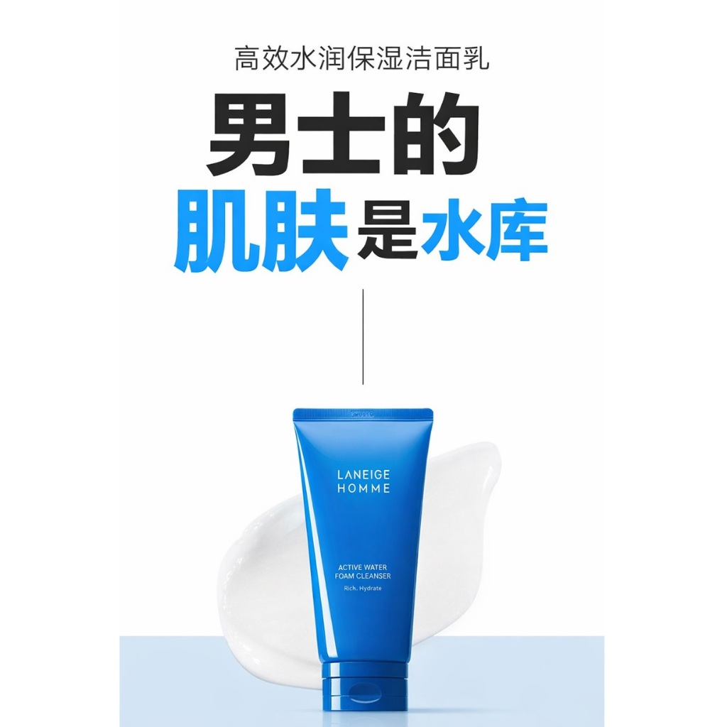 LANEIGE 蘭芝 男士活力保濕潔面乳