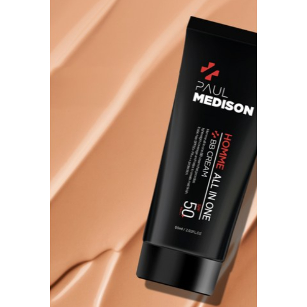 PAUL MEDISON 男士多效合一BB霜 SPF50+ PA+++ 60ml 自然修飾 潤色提亮 修飾膚色 清爽不黏