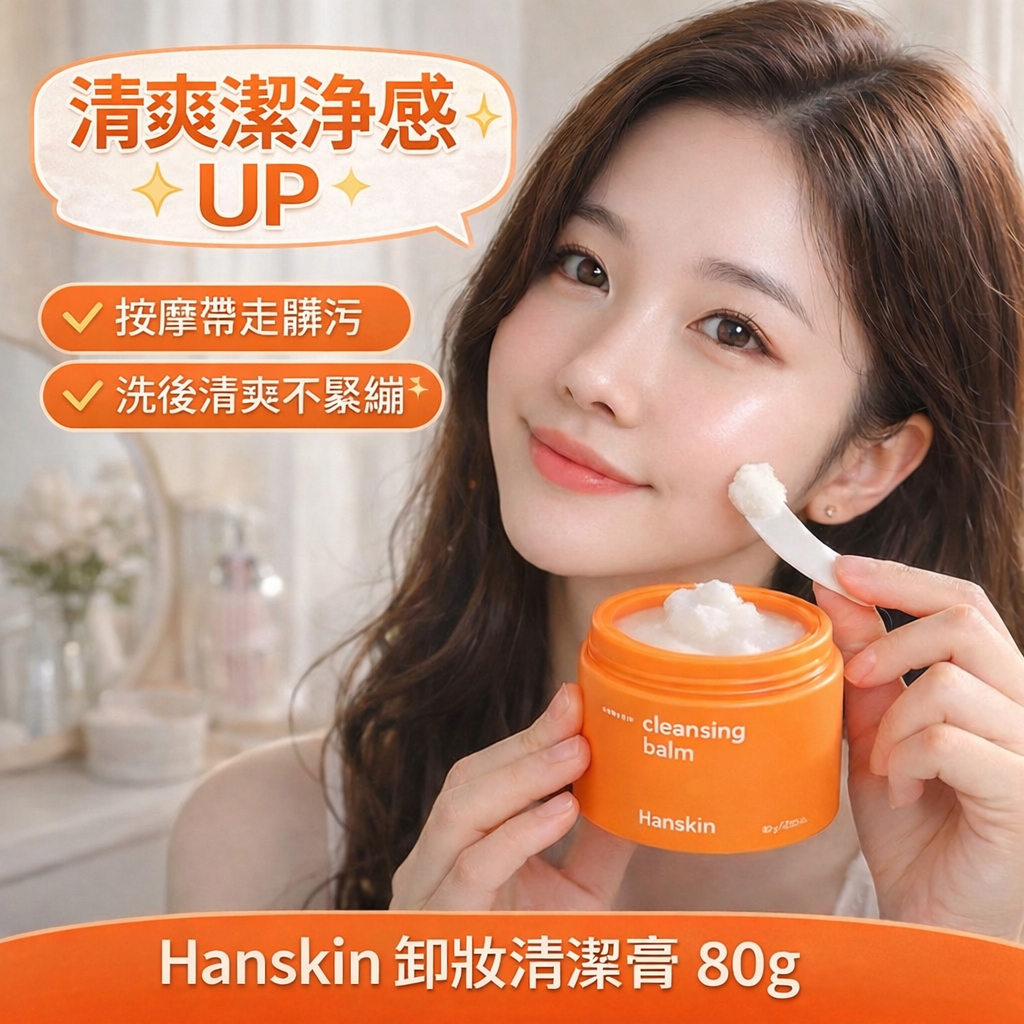 Hanskin AHA 黑頭清潔卸妝膏