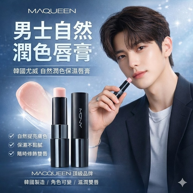 MACQUEEN Better Than 男士自然潤色唇膏