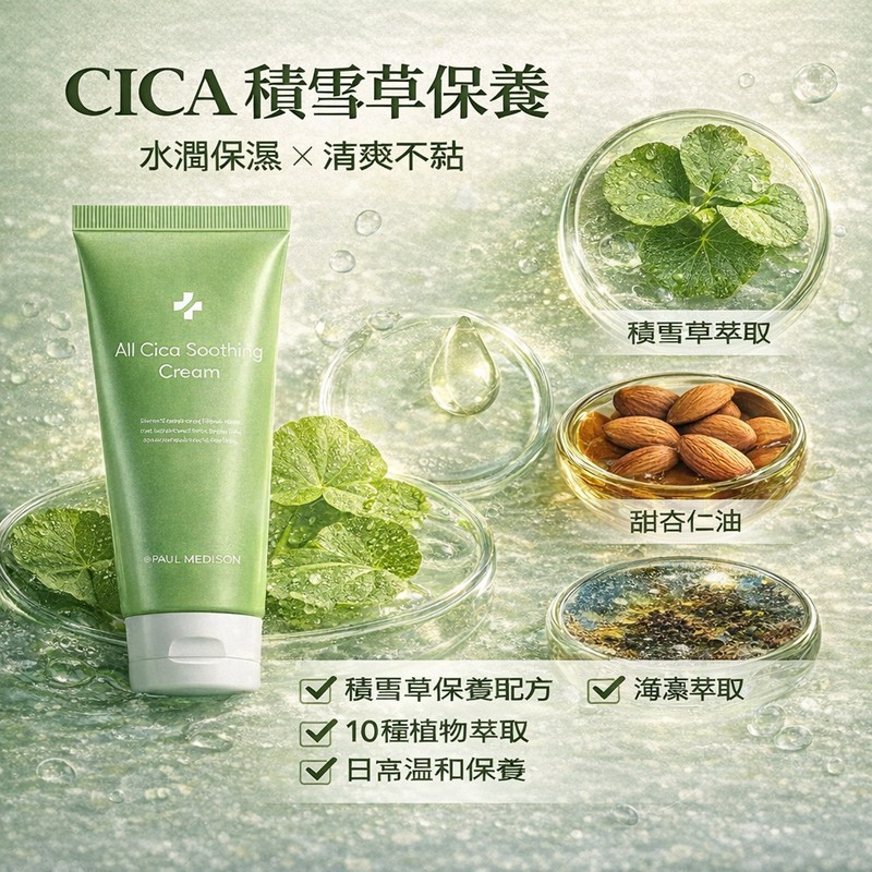 韓國 PAUL MEDISON AI 積雪草舒緩保濕乳霜 100ml