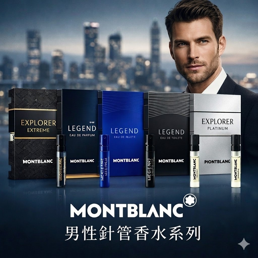 MONTBLANC 萬寶龍系列男性針管香水 （傳奇經典/傳奇至尊/極限探尋/傳奇紳藍/探尋巔峰）