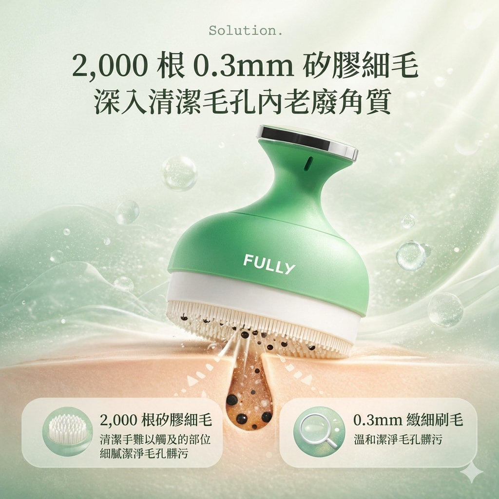 Fully 綠番茄 毛孔清潔刷