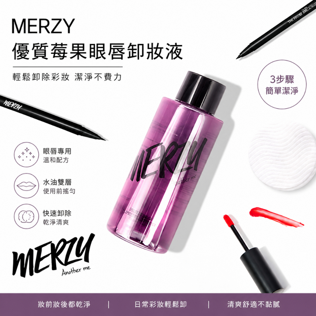 MERZY 莓果精華眼唇卸妝液 210ml