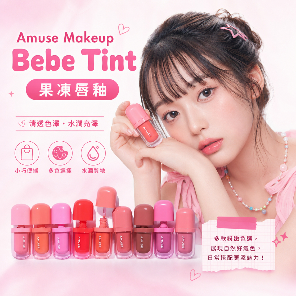 Amuse Makeup Bebe Tint 果凍唇釉 3.8g