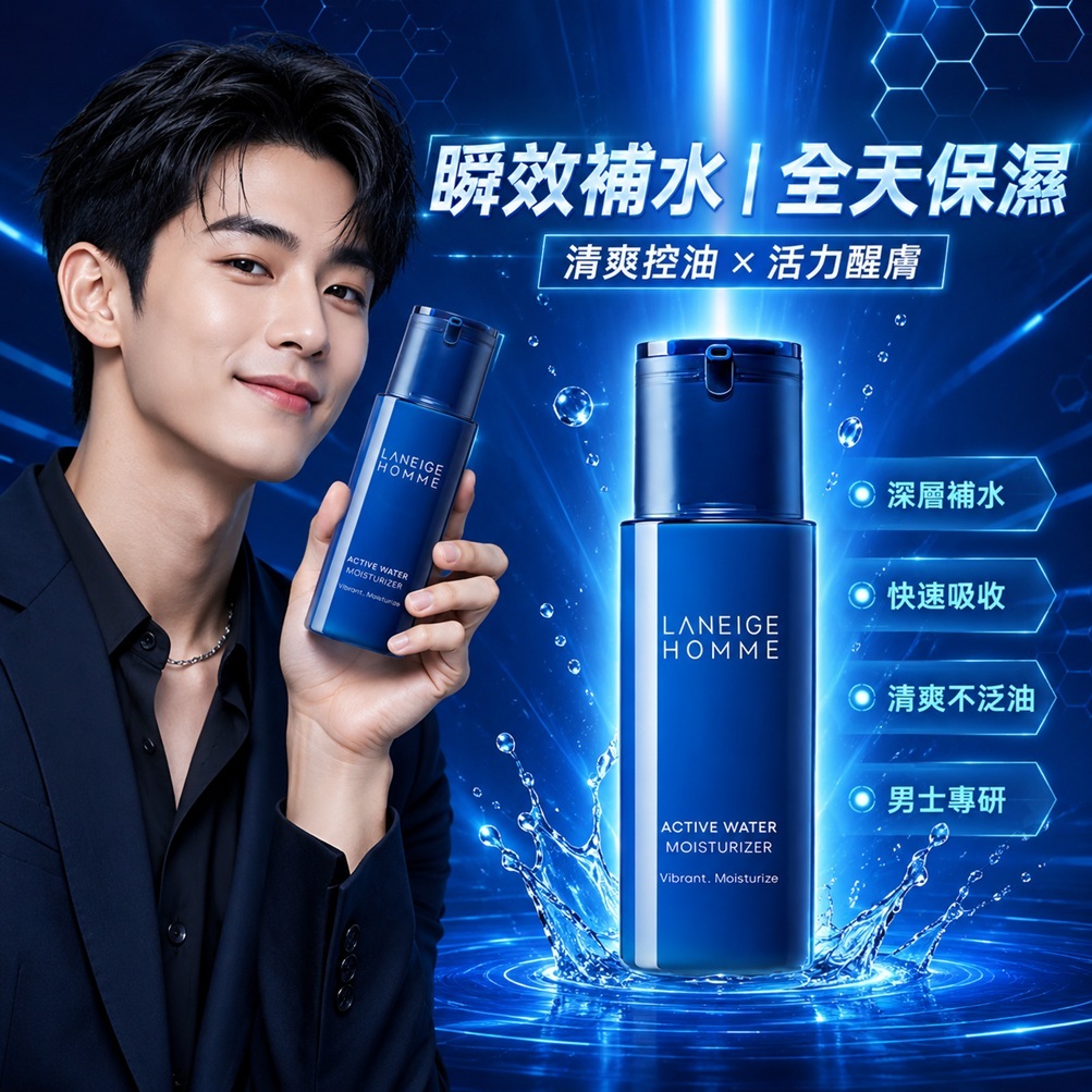 LANEIGE 蘭芝 男士活力水保濕乳(125ml)