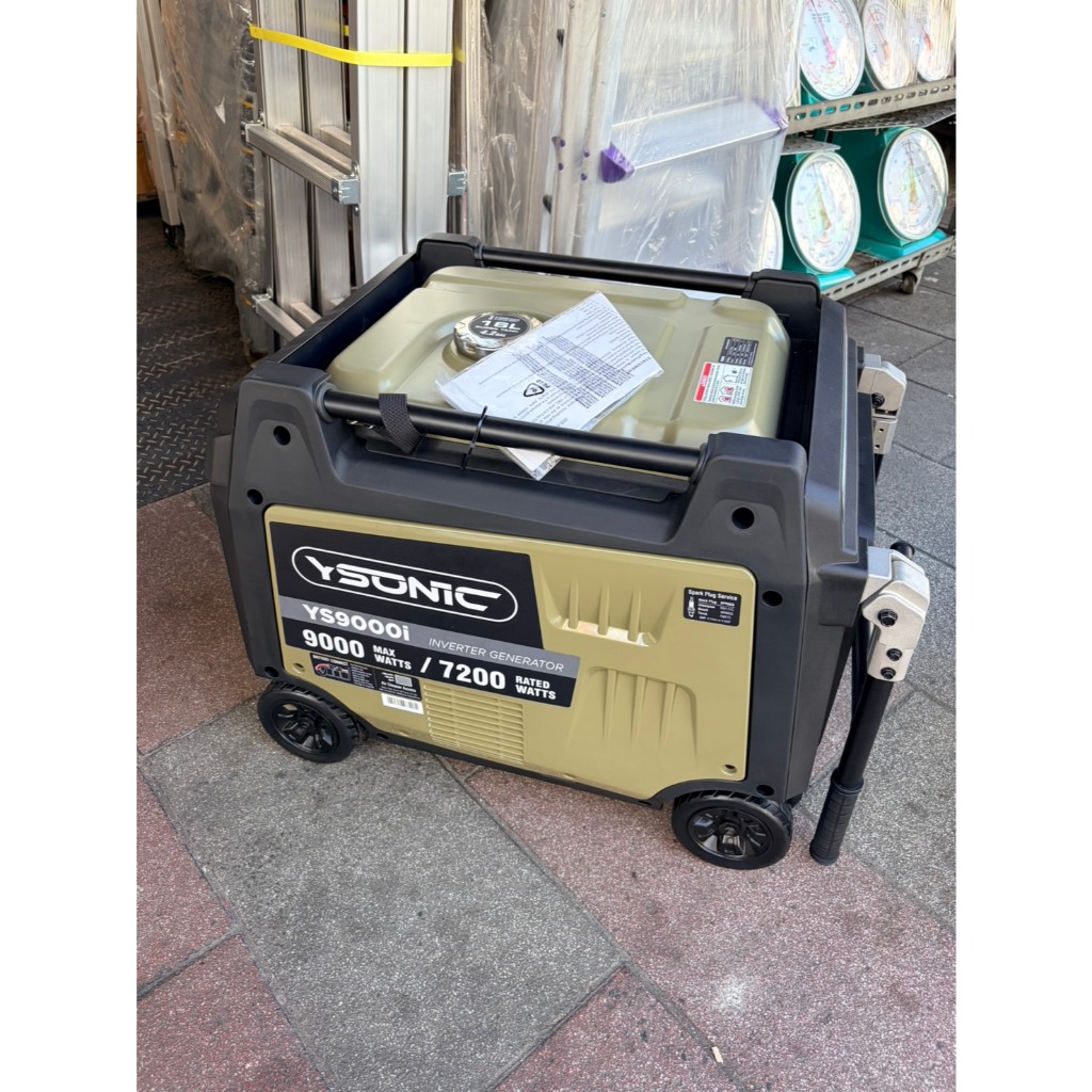 台北工具9000I靜音變頻發電機YS9000I電啟動/手拉二用 110/220V四行程停電露營擺攤 商品圖片 2