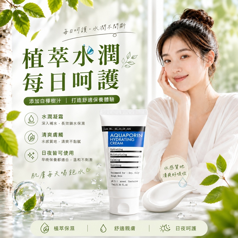 DermaFactory 水通道蛋白保濕霜 70ml