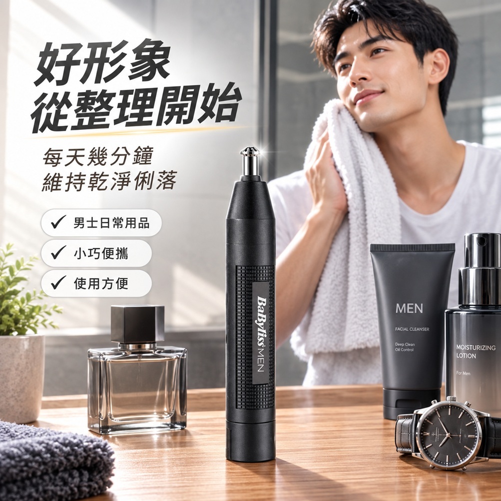 法國 BaByliss MEN NE1000K 男士鼻毛修剪器
