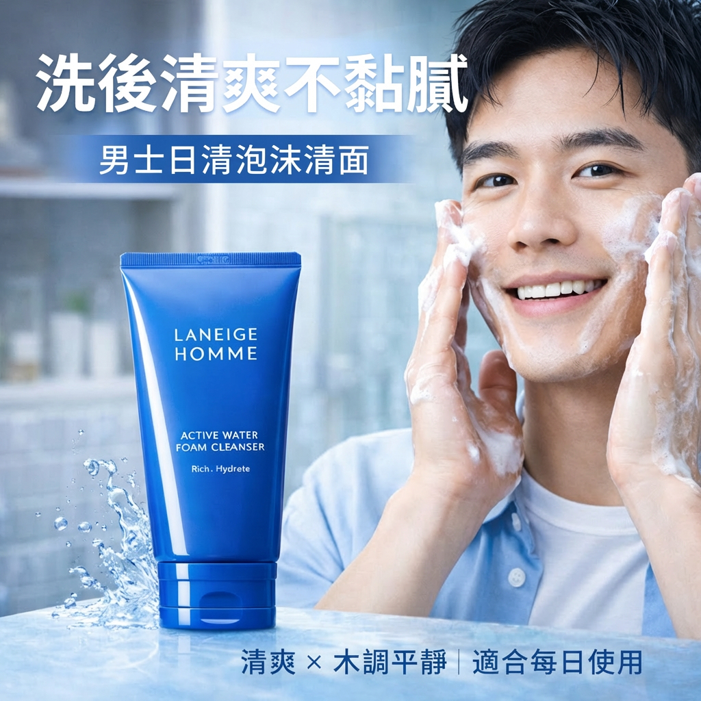 LANEIGE 蘭芝 男士活力保濕潔面乳