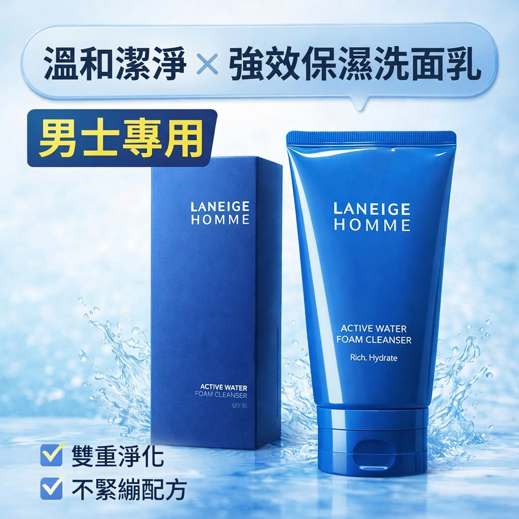 LANEIGE 蘭芝 男士活力保濕潔面乳