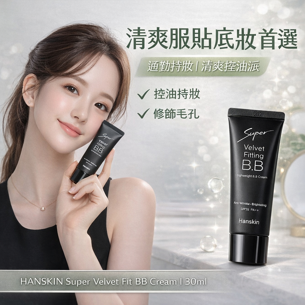 Hanskin Super Velvet Fit BB 霜 SPF35 PA++