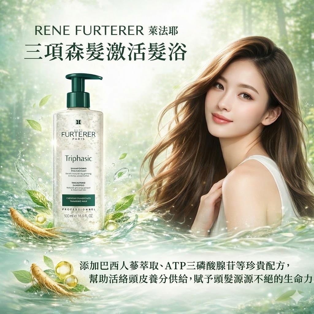 RENE FURTERER 萊法耶 三項森髮激活髮浴 500ml