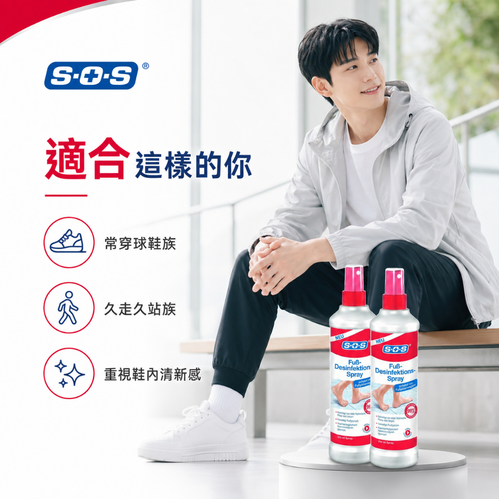 SOS德國足部鞋內清新噴霧