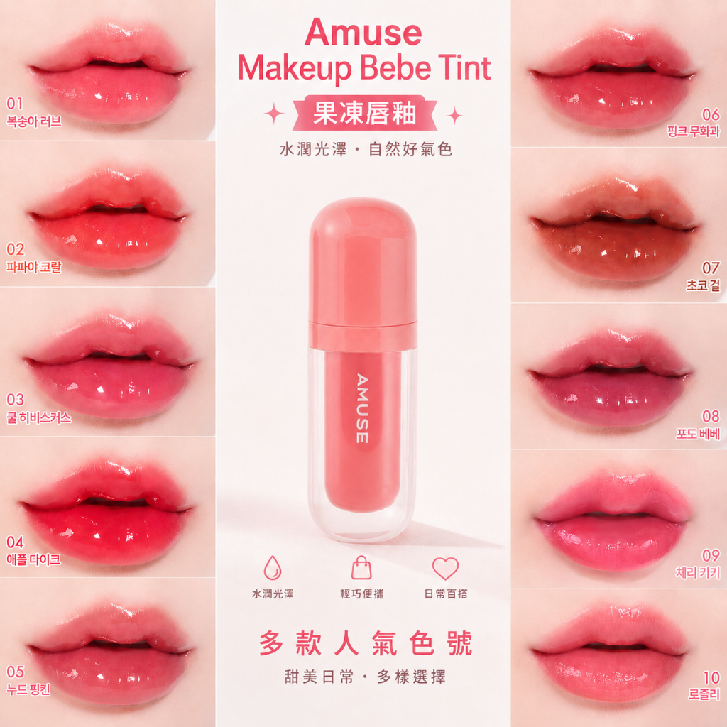 Amuse Makeup Bebe Tint 果凍唇釉 3.8g