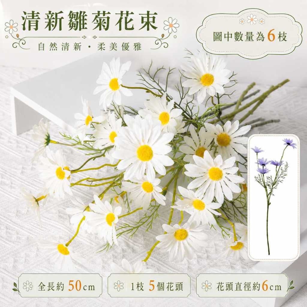 (50cm)5頭小雛菊(白色)1支