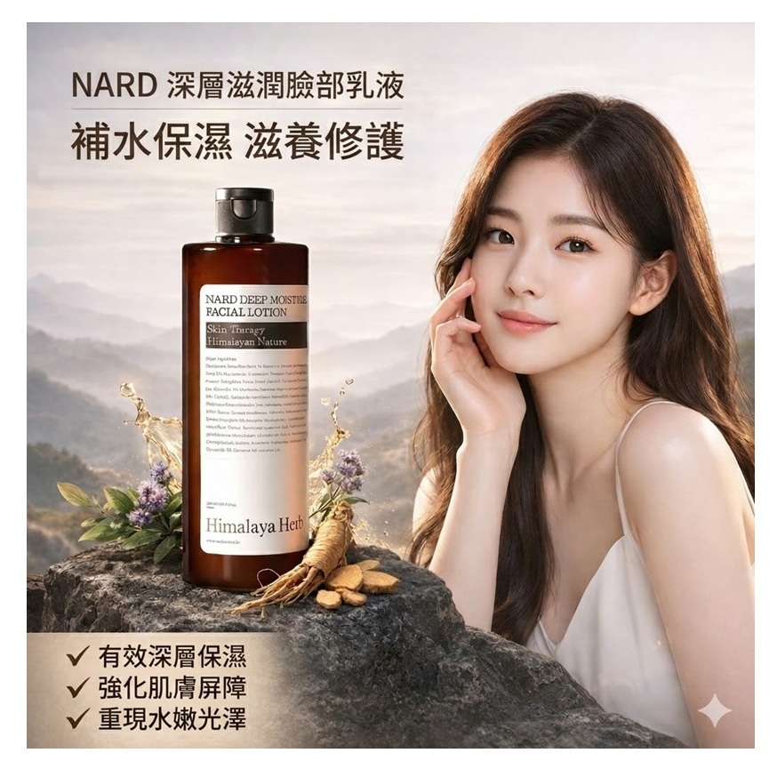 NARD深層滋潤臉部乳液 500ml