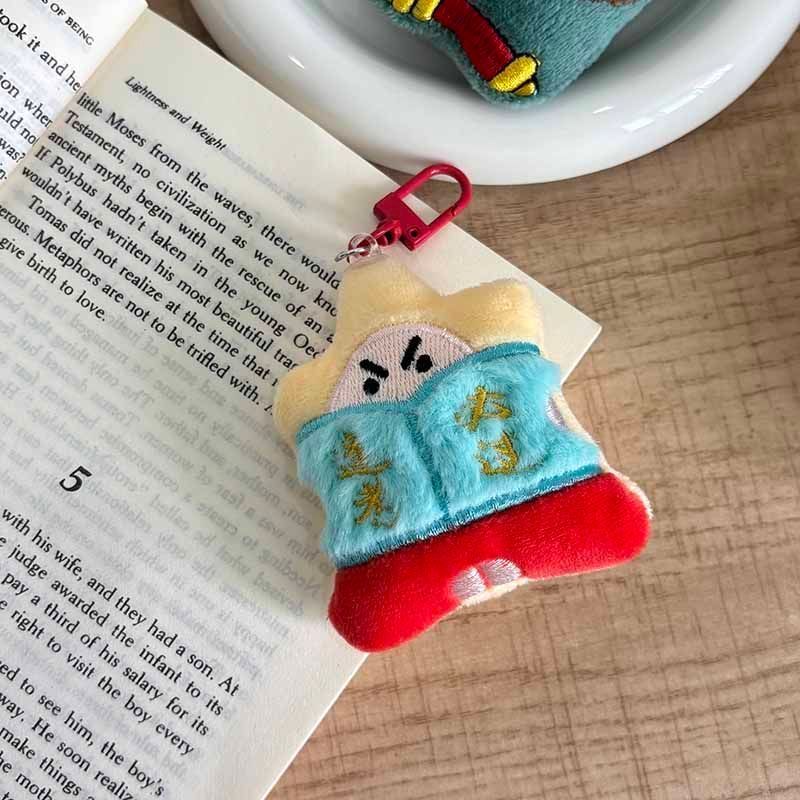 台灣現貨【神仙助我毛絨鑰匙圈】療癒玩偶掛件 黑貓文昌月老鍾馗 隨身包包書包吊飾 交換禮物小物 新年佈置