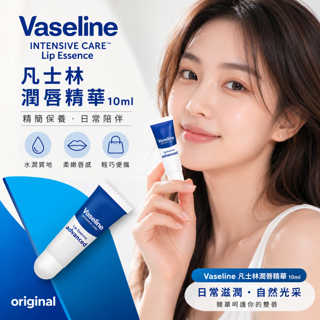 Vaseline 凡士林 Advanced 潤唇精華 10ml