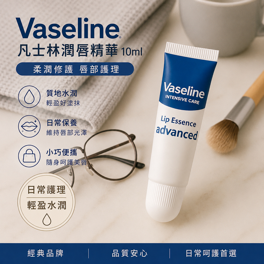 Vaseline 凡士林 Advanced 潤唇精華 10ml