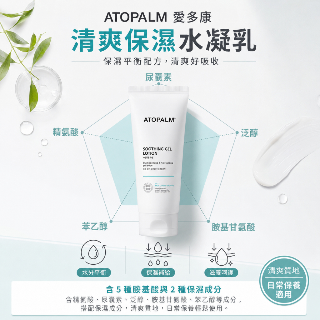 ATOPALM 愛多康 清爽護膚凝膠乳液 160ml
