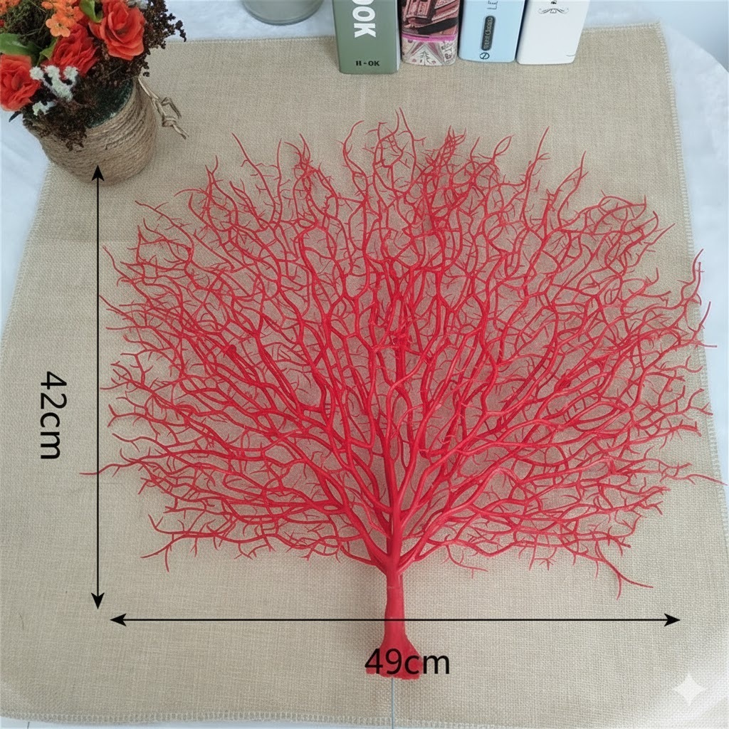 仿真珊瑚枝❰紅色❱(1枝)