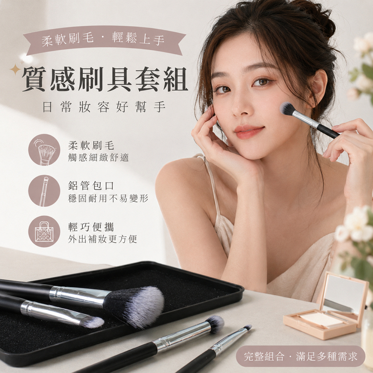 韓國大創 Tintace 化妝刷套裝5件組