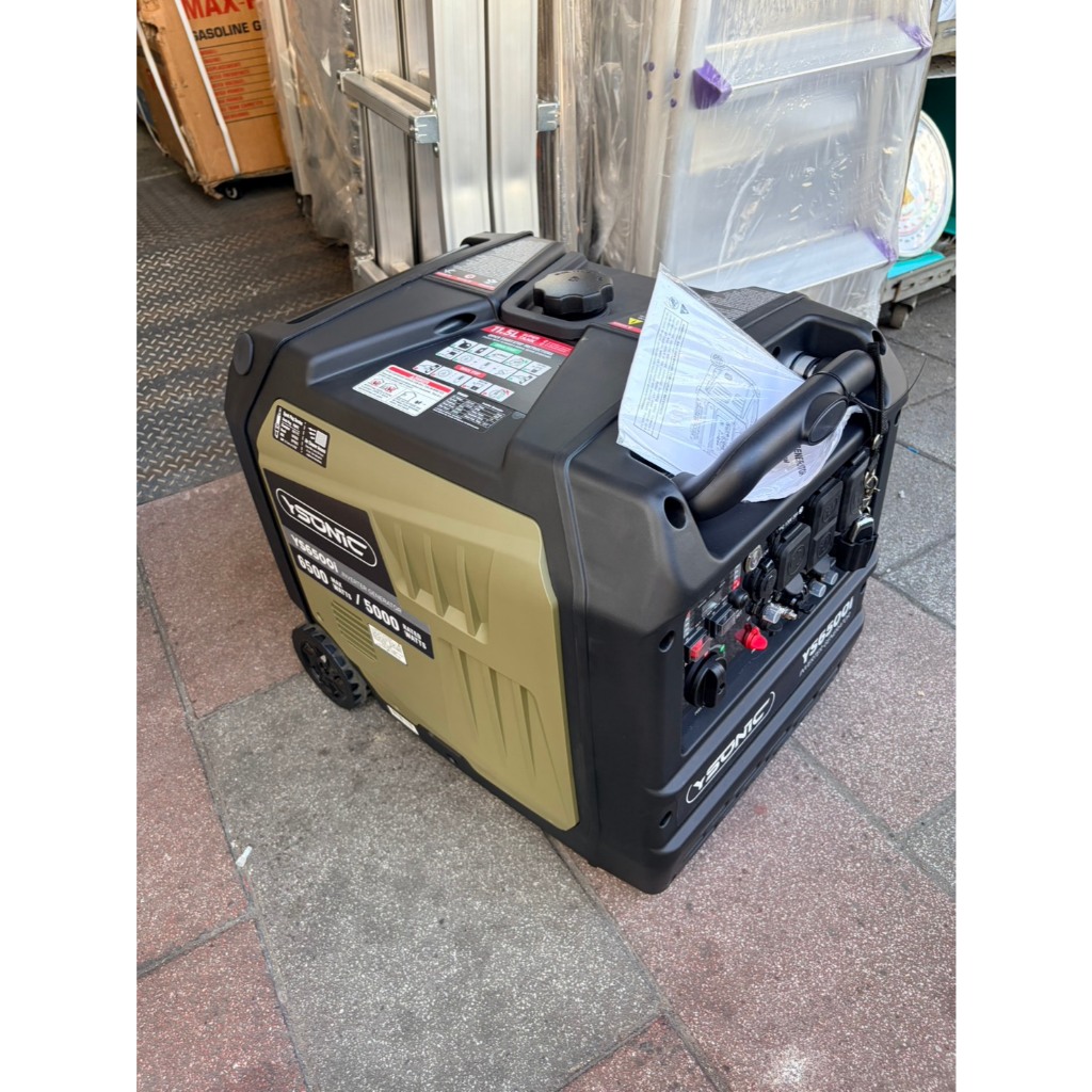 台北工具6500I靜音變頻發電機YS6500I電啟動/手拉二用 110/220V四行程停電露營擺攤 商品圖片 4