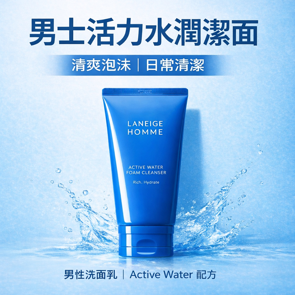 LANEIGE 蘭芝 男士活力保濕潔面乳