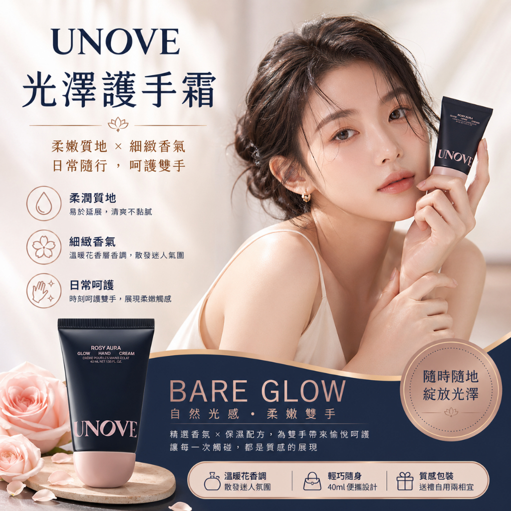 UNOVE 光澤護手霜 40ml