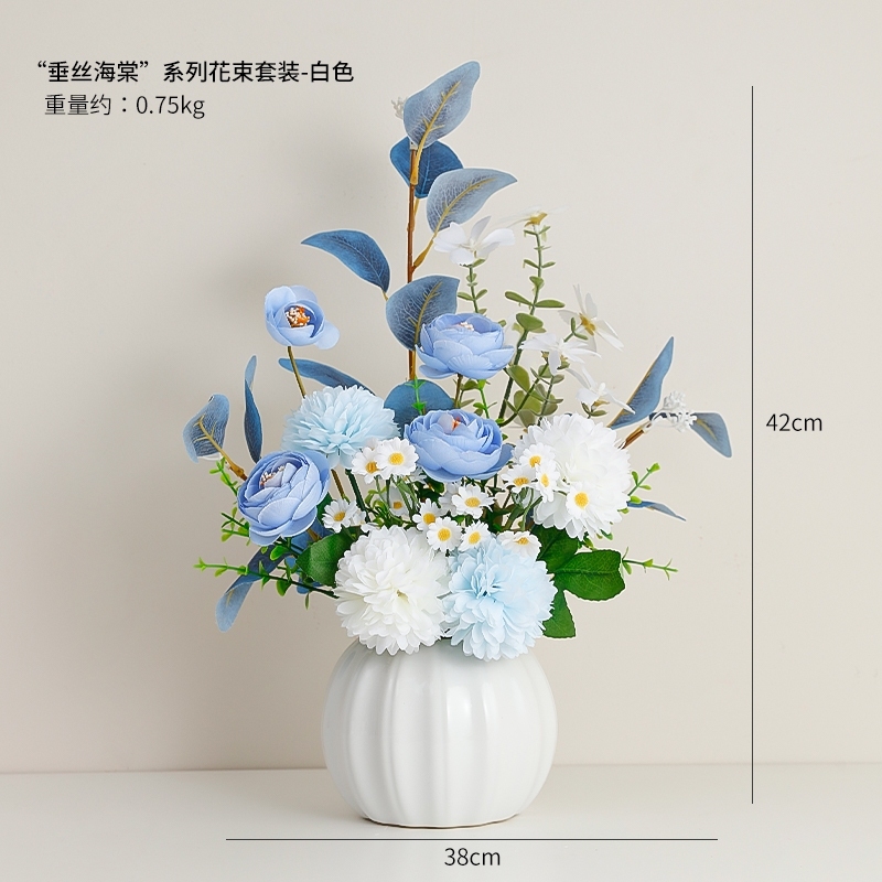 台灣現貨【新年福桶擺件】福桶宵花紅果仿真盆栽 玄關櫃檯 開運送禮 成品免組裝