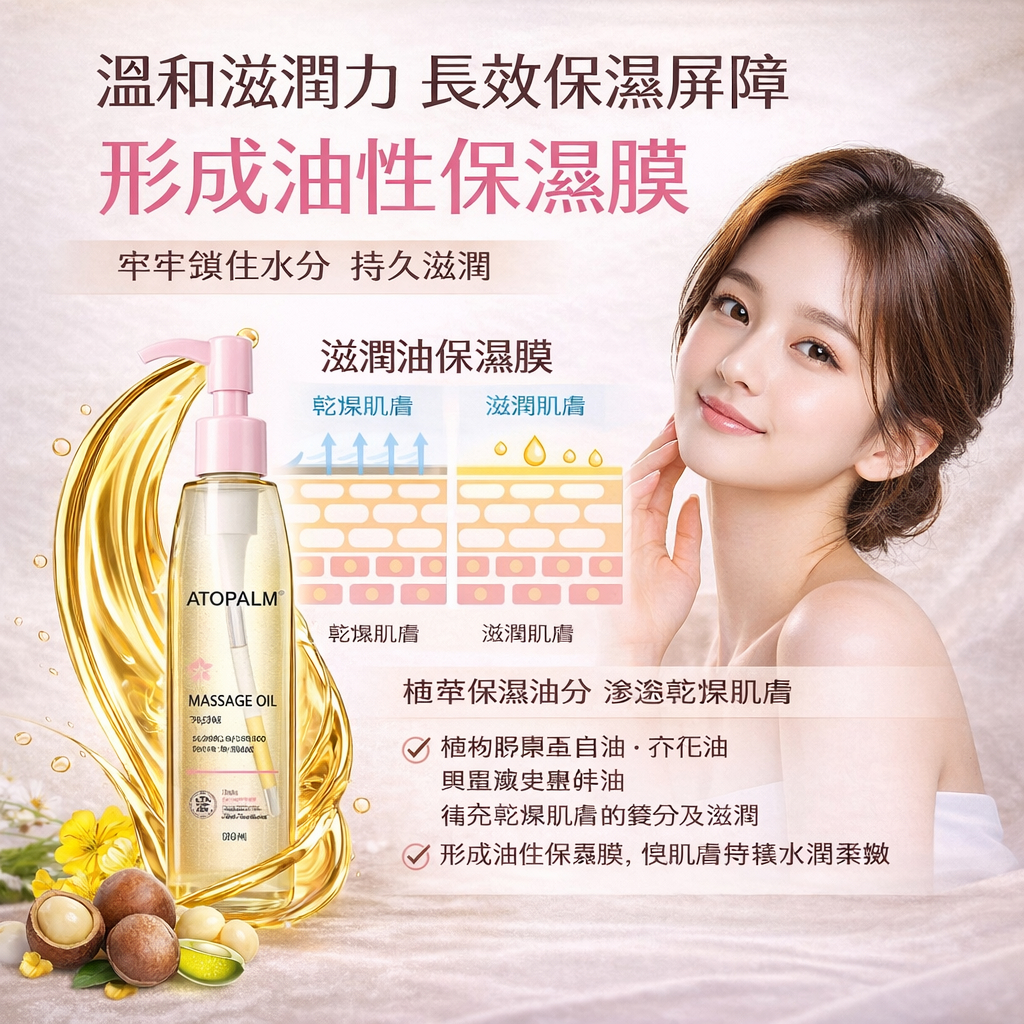 韓國 ATOPALM 愛多康 護理按摩油 120ml