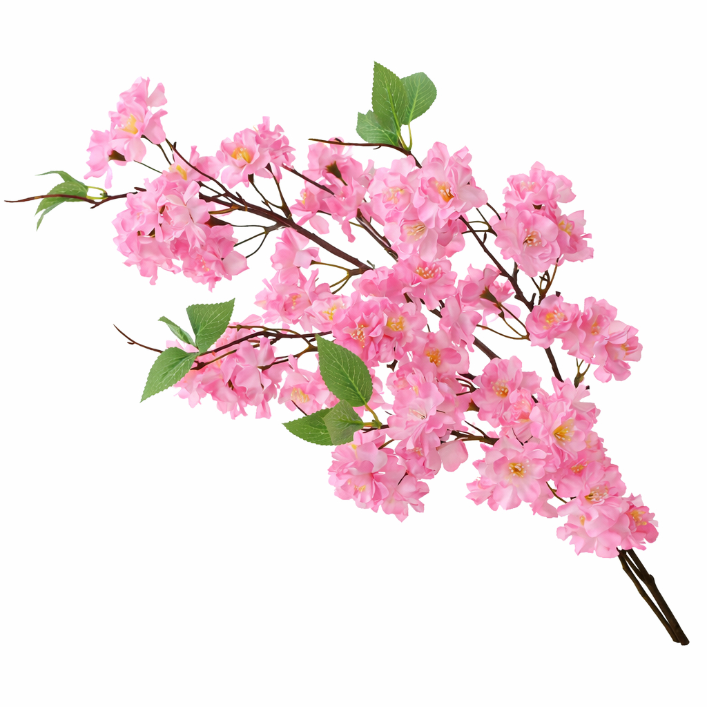 台灣現貨【思川櫻花枝】仿真櫻花長枝 淺粉深粉白色香檳 插瓶花藝 居家佈置拍照花材 新年佈置 花藝材料