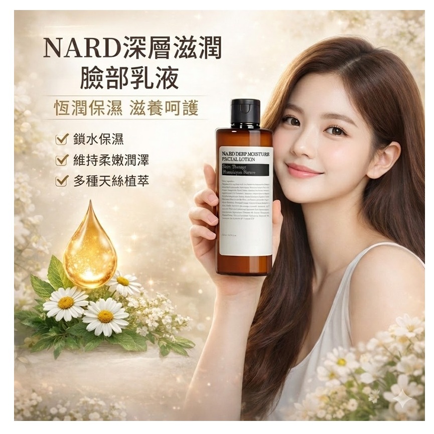 NARD深層滋潤臉部乳液 500ml