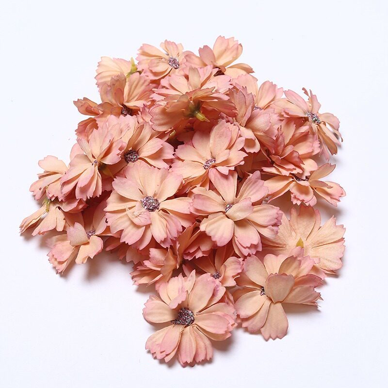 4.5cm六瓣花（橘紅色）,5朵