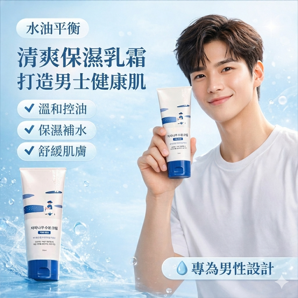 Roundlab 男士用白樺樹保濕乳霜 75ml