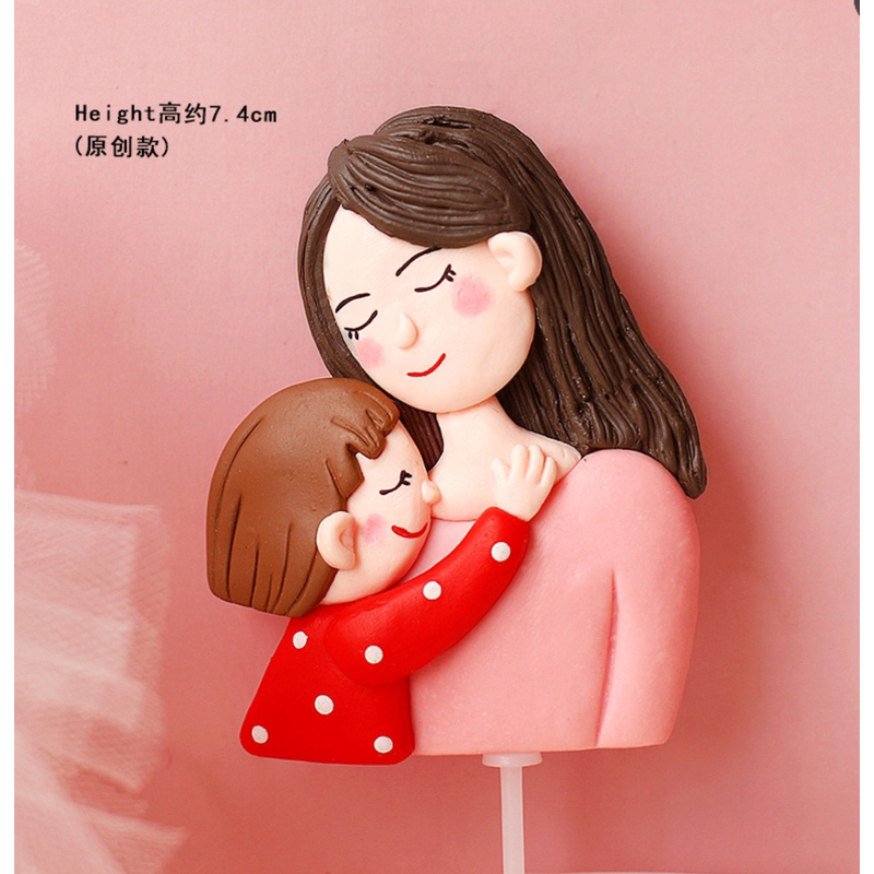 母親節軟陶款#1母女（1入）