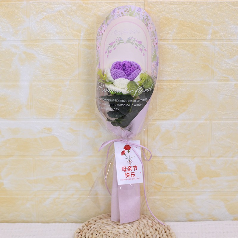 30cm單支紫玫瑰