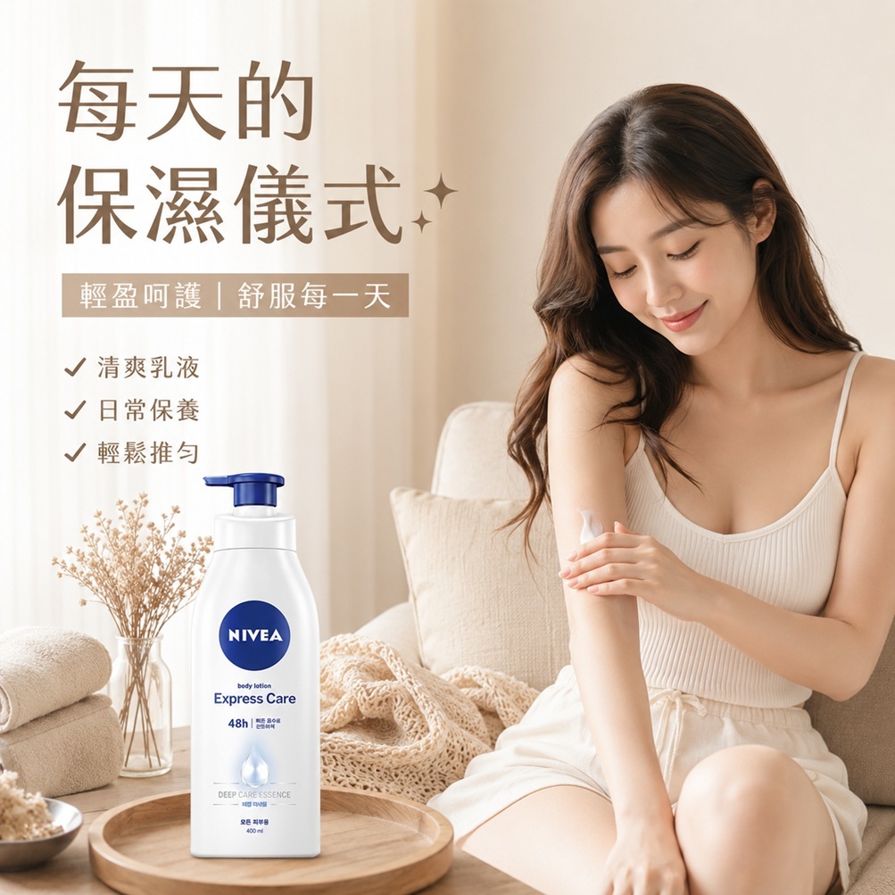 NIVEA 妮維雅 速效潤膚身體乳(400ml)