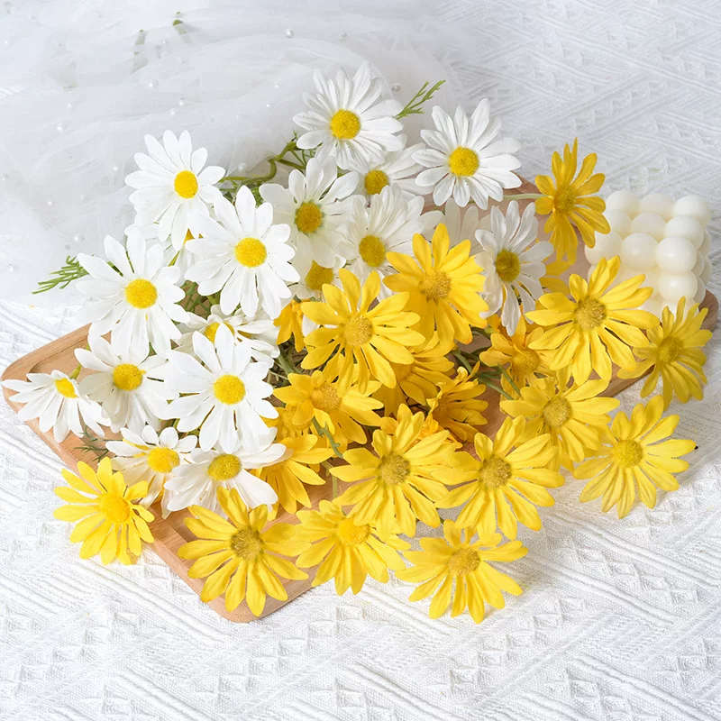 台灣現貨【仿真小雛菊】荷蘭菊波斯野菊假花束 居家花器擺飾 婚禮佈置裝飾花材 花藝材料