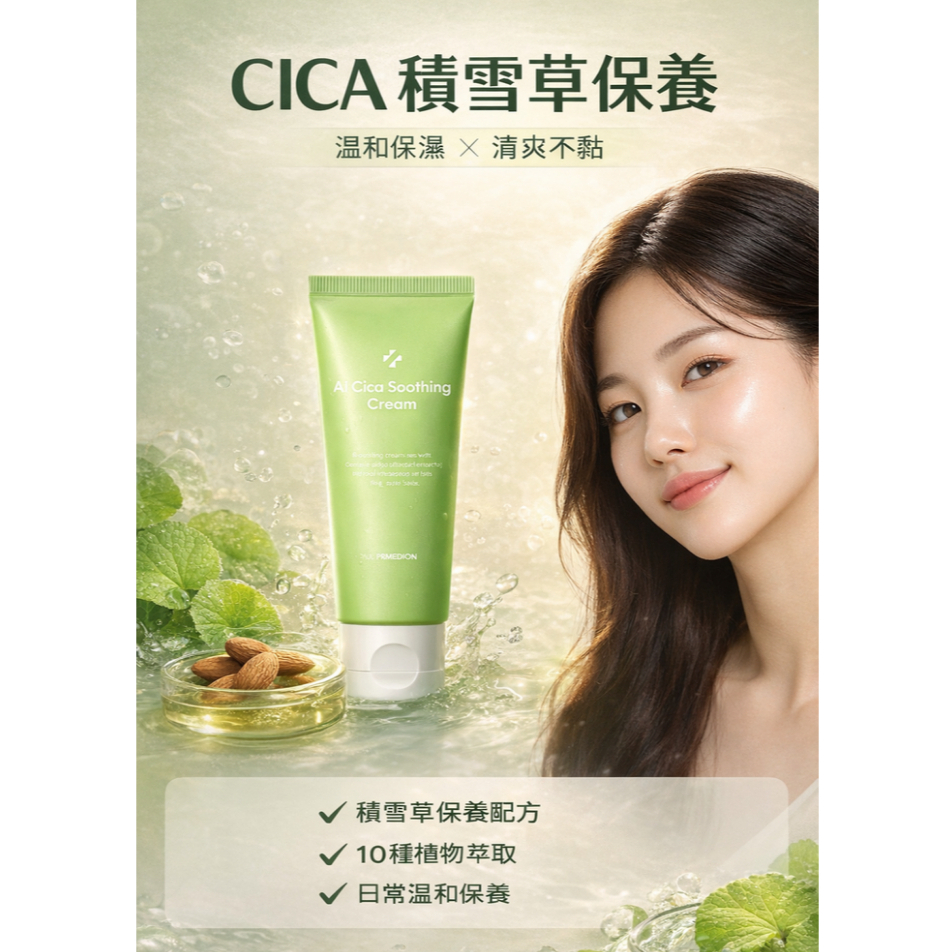 韓國 PAUL MEDISON AI 積雪草舒緩保濕乳霜 100ml