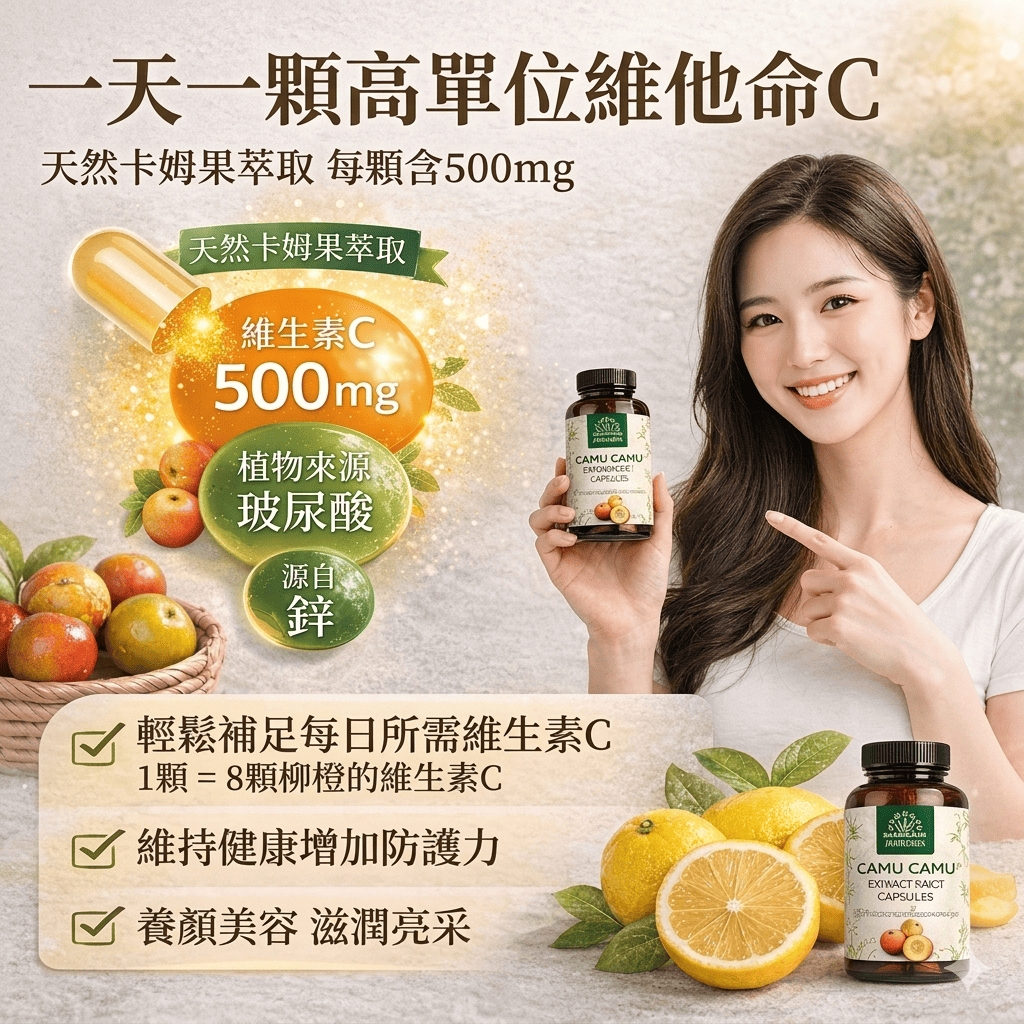 Unimedica 卡姆果維他命C 500mg 膠囊 120入