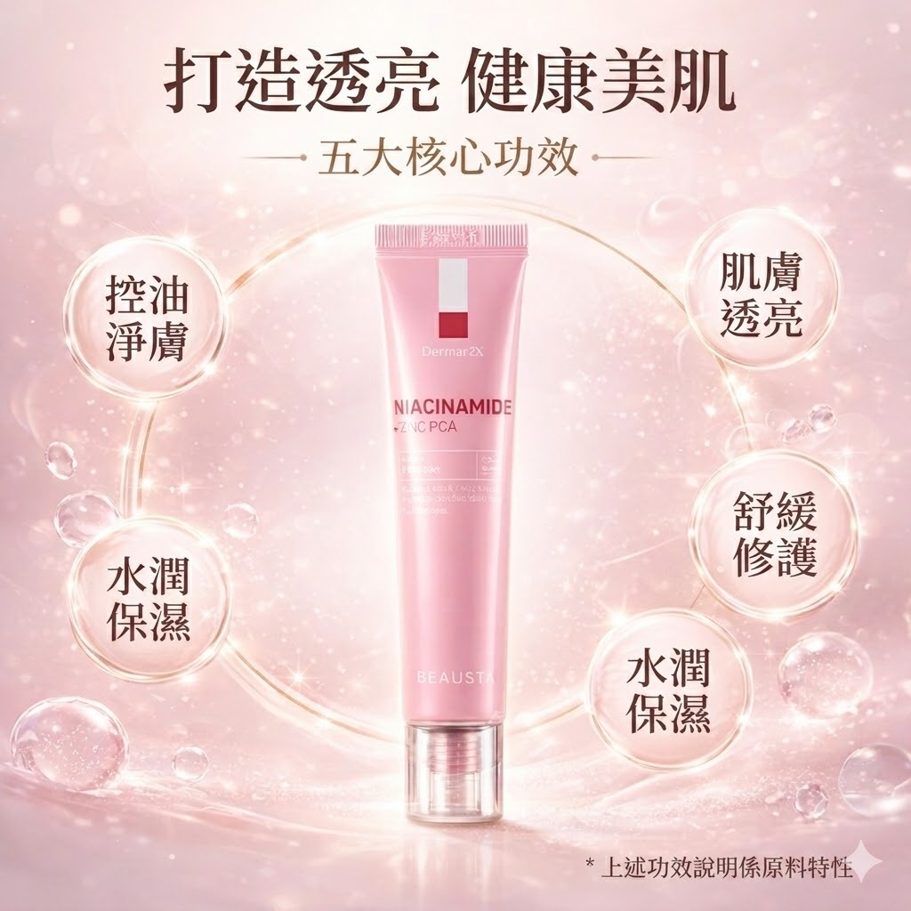 韓國 BEAUSTA 德瑪2X 煙酰胺毛孔隱形霜 40ml