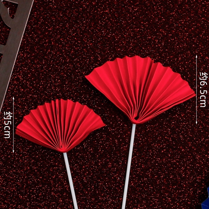 台灣現貨【DIY摺紙圓扇掛飾】福字圓扇珍珠扇紅金配色 親子手作教室居家佈置 春節迎春多款尺寸 DIY材料包 手作材料 新