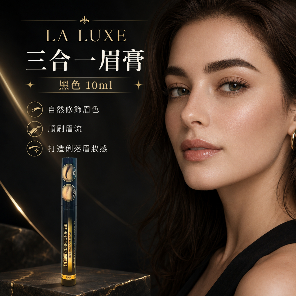 法國 LA LUXE 三合一眉膏(黑色) 10ml