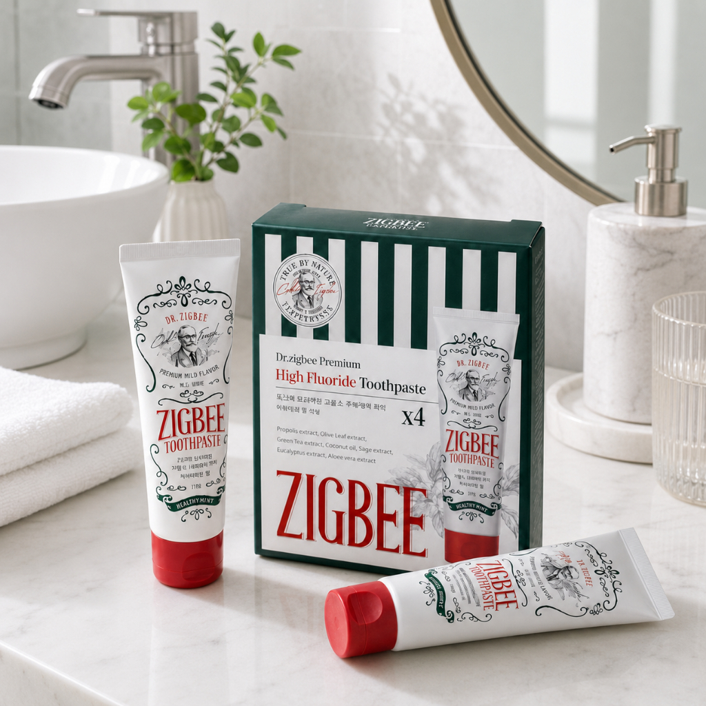 韓國 ZIGBEE 強效防蛀高含氟專業護理牙膏 117g/支