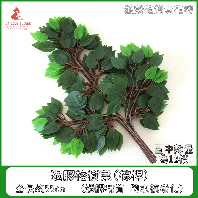 (棕桿)過膠榕樹葉(買10送2)