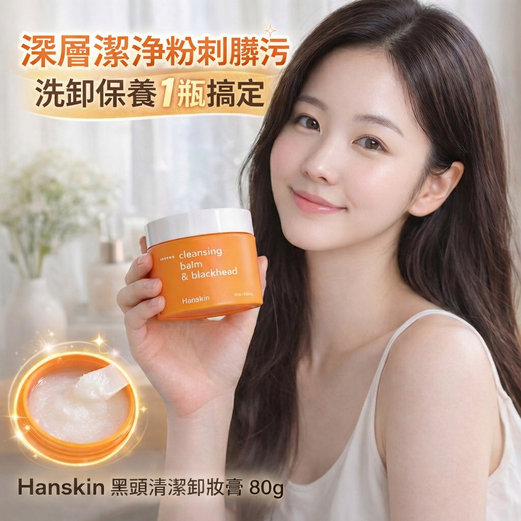 Hanskin AHA 黑頭清潔卸妝膏